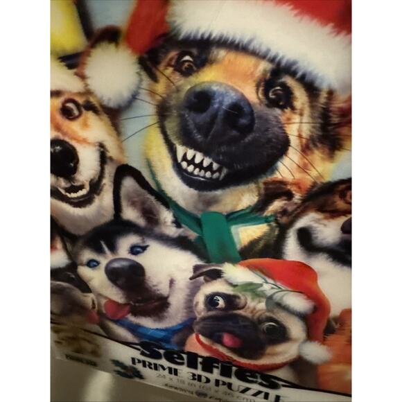 Prime 3D 500 Piece Puzzle Winter Dogs Smiles Selfies Howard Robinson 24x18 NEW - Picture 4 of 7